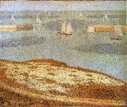 Georges Seurat Entrance of Port en bessin oil painting on canvas